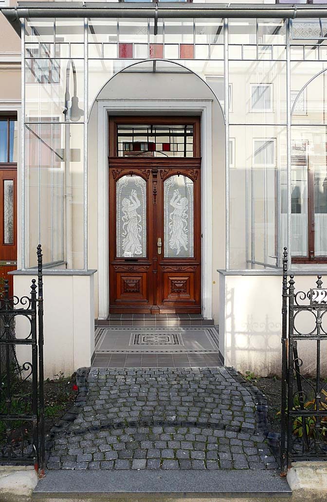 Veranda mit Haustür