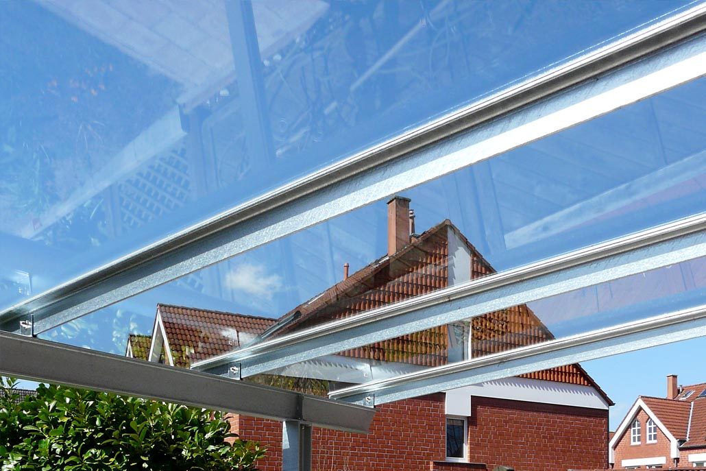 Terrassendach aus Glas